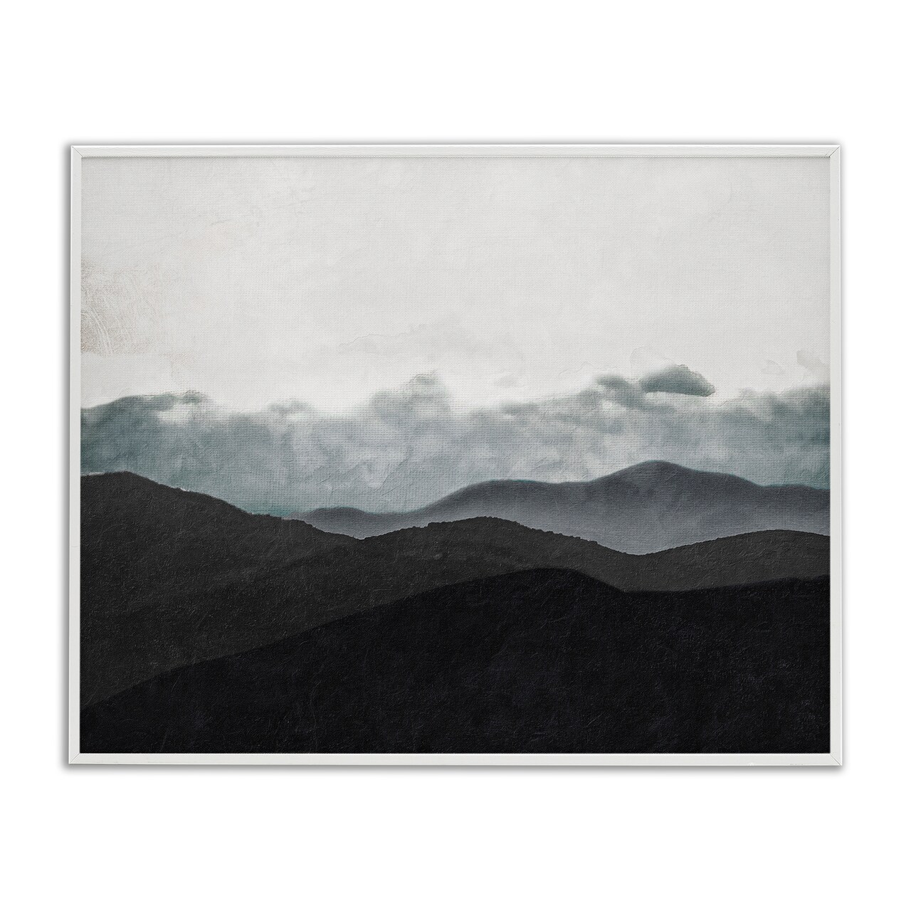 Stupell Industries Layered Foggy Hills Framed Giclee, design by Elizabeth Medley